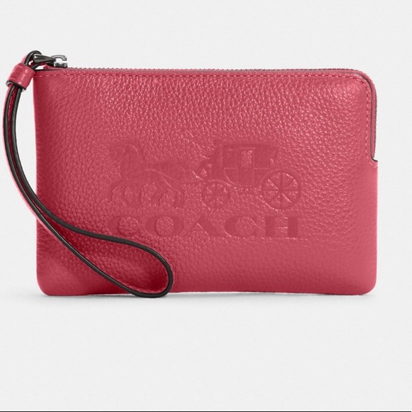 🆕 COACH | Rowan File Bag Gold/Strawberry Haze & Small Wristlet - Picture 6 of 12